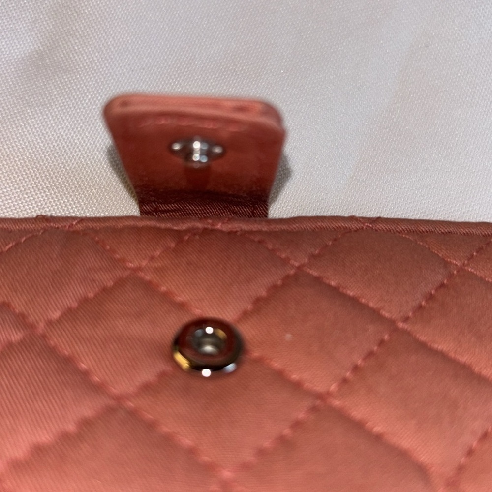 Vera Bradley Cotton Finley Wallet with RFID Protection, Terra Cotta Rose - Picture 6 of 11